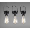 Reality Campus Solarleuchte LED Schwarz, 3-flammig