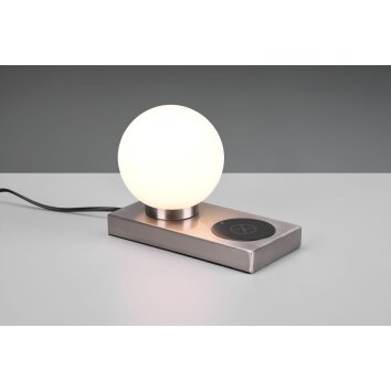 Reality Chloe Tischleuchte Nickel-Matt, 1-flammig