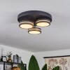 Huallilemu Deckenleuchte LED Schwarz, 3-flammig