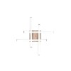 Reality Route Deckenleuchte LED Holzoptik, Schwarz, 1-flammig