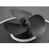 Reality Nybro Deckenventilator LED Schwarz, 1-flammig, Fernbedienung