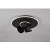 Reality Nybro Deckenventilator LED Schwarz, 1-flammig, Fernbedienung