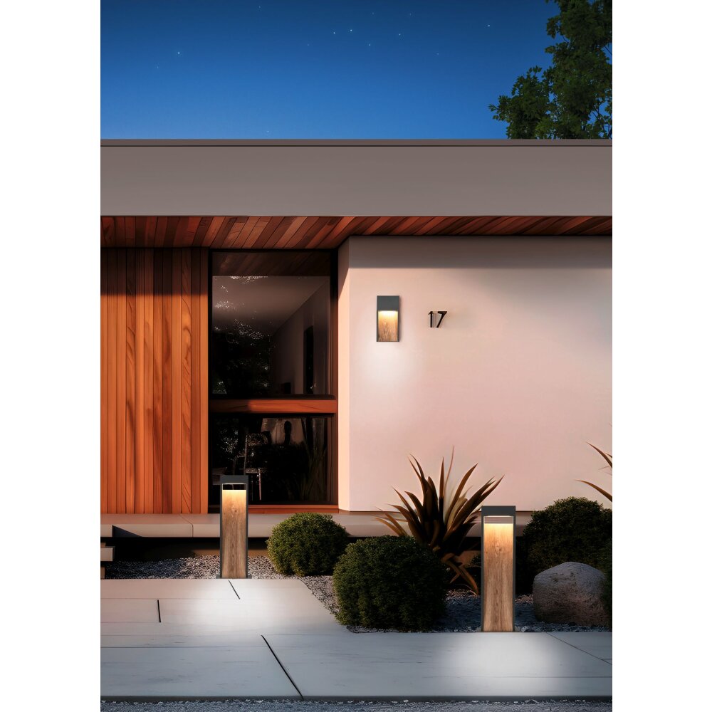Trio SALMON Wandleuchte LED Holz hell, 1-flammig main product photo