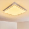 Voisines Deckenpanel LED Weiß, 1-flammig, Fernbedienung, Farbwechsler