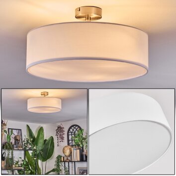 Foggia Deckenleuchte 40 cm Nickel-Matt, 3-flammig