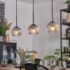 Koyoto Hängeleuchte Glas 15 cm Klar, Rauchfarben, 3-flammig