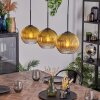 Koyoto Hängeleuchte Glas 20 cm Gold, Klar, 3-flammig