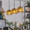Koyoto Hängeleuchte Glas 20 cm Gold, Klar, 3-flammig