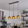 Koyoto Hängeleuchte Glas 20 cm Gold, Klar, 3-flammig