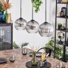 Koyoto Hängeleuchte Glas 20 cm Klar, Rauchfarben, 3-flammig