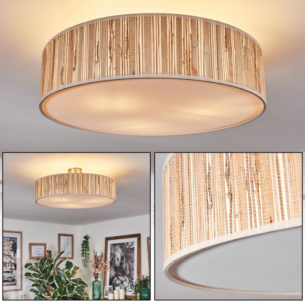 Foggia Deckenleuchte 50 cm Nickel-Matt, 3-flammig main product photo