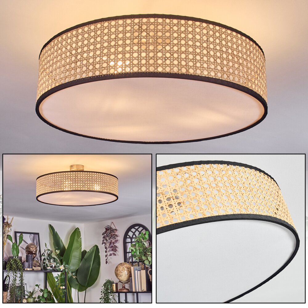 Foggia Deckenleuchte 50 cm Nickel-Matt, 3-flammig main product photo
