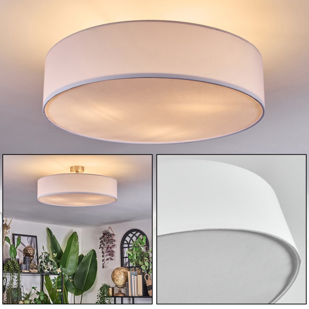 Foggia Deckenleuchte 50 cm Nickel-Matt, 3-flammig main product photo