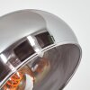 Nikkala Stehleuchte Chrom, Schwarz, 5-flammig