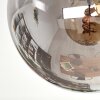 Gastor Deckenleuchte Glas 15 cm Bernsteinfarben, Rauchfarben, 5-flammig