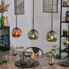 Ripoll Hängeleuchte Glas 15 cm Blau, Grün, Kupferfarben, 3-flammig