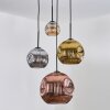 Ripoll Hängeleuchte Glas 15 cm, 20 cm, 25 cm, 30 cm Bernsteinfarben, Gold, Kupferfarben, Rauchfarben, 4-flammig