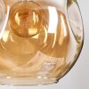 Ripoll Hängeleuchte Glas 15 cm, 20 cm, 25 cm, 30 cm Bernsteinfarben, Gold, Kupferfarben, Rauchfarben, 4-flammig Ripoll Hängeleuchte Glas 15 cm, 20 cm, 25 cm, 30 cm Bernsteinfarben, Gold, Kupferfarben, Rauchfarben, 4-flammig