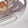 Apedo Deckenleuchte Glas 30 cm Klar, Rauchfarben, 1-flammig