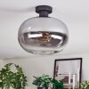 Apedo Deckenleuchte Glas 30 cm Klar, Rauchfarben, 1-flammig