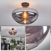 Mertola Deckenleuchte Glas 35 cm Rauchfarben, 1-flammig