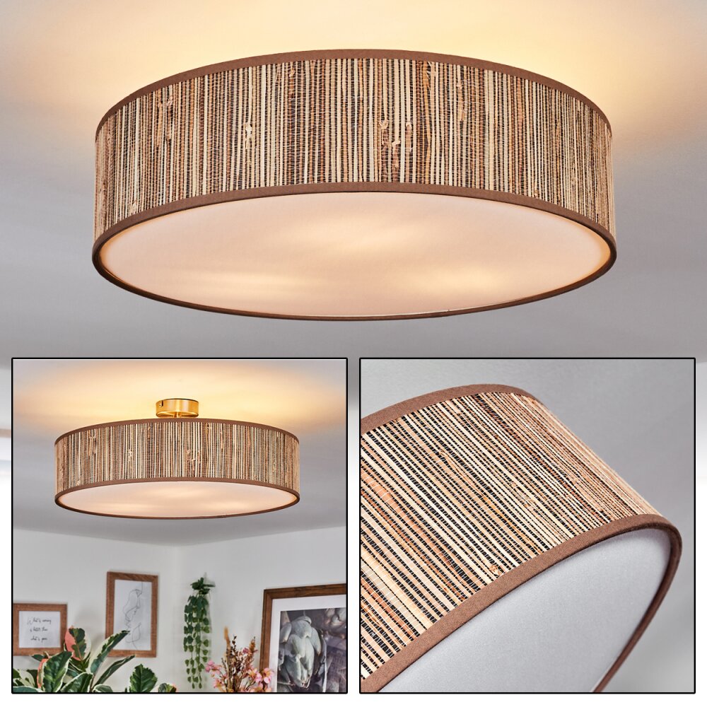Foggia Deckenleuchte 50 cm Nickel-Matt, 3-flammig main product photo