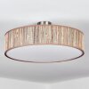 Foggia Deckenleuchte 50 cm Nickel-Matt, 3-flammig