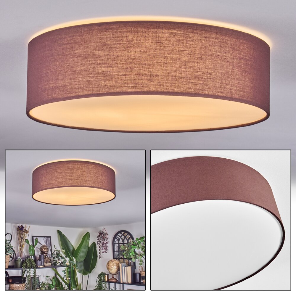 Antillo Deckenleuchte 40 cm Braun, Weiß, 3-flammig main product photo