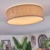 Antillo Deckenleuchte 40 cm Braun, Naturfarben, Weiß, 3-flammig