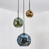 Ripoll Hängeleuchte Glas 15 cm, 20 cm, 25 cm Blau, Gold, Grün, 3-flammig