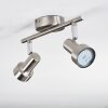 Edain Deckenleuchte LED Chrom, Nickel-Matt, 2-flammig