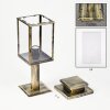 Tieva Sockelleuchte Braun, Gold, 1-flammig