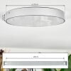 Elmar Deckenleuchte LED Silber, 1-flammig