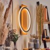 Pompu Wandleuchte LED Naturfarben, Schwarz, 1-flammig