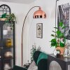 Baloca Stehleuchte 27 cm Kupferfarben, Schwarz, 1-flammig