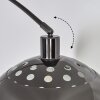 Baloca Stehleuchte 30 cm Chrom, Schwarz, 1-flammig