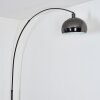 Baloca Stehleuchte 30 cm Chrom, Schwarz, 1-flammig