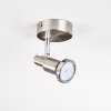 Firan Deckenleuchte LED Chrom, Nickel-Matt, 1-flammig