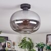 Apedo Deckenleuchte Glas 30 cm Rauchfarben, 1-flammig