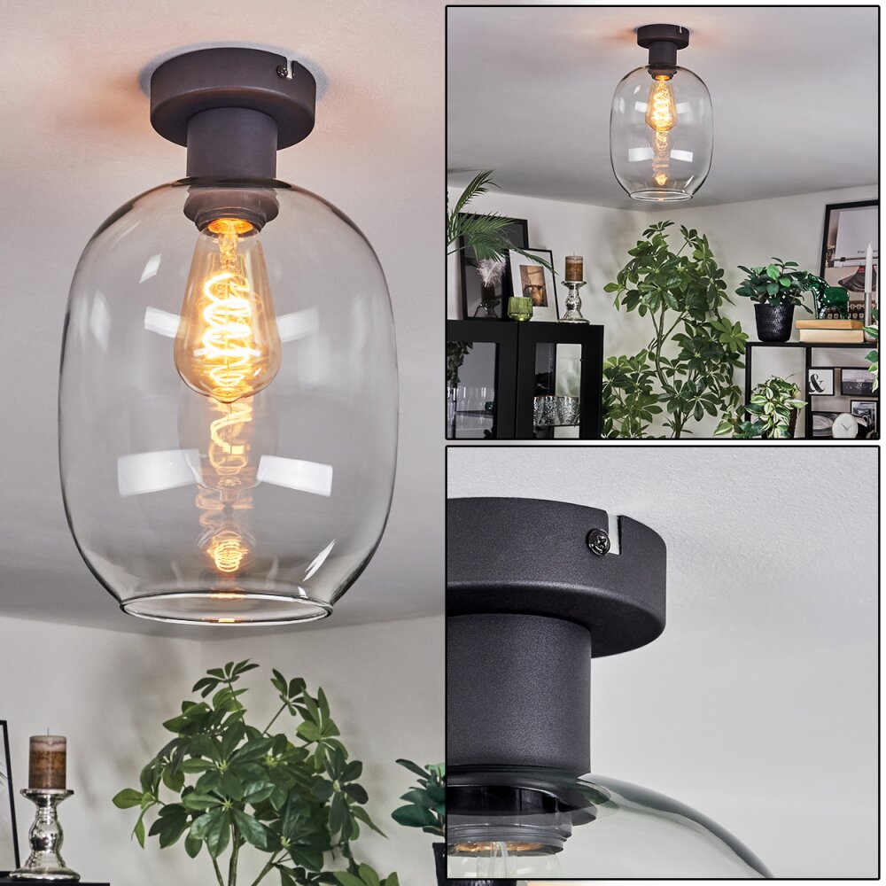 Apedo Deckenleuchte Glas 20 cm Klar, 1-flammig main product photo
