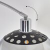 Baloca Bogenlampe 27 cm Chrom, Schwarz, 1-flammig