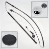 Baloca Stehleuchte 27 cm Chrom, Schwarz, 1-flammig