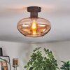 Mertola Deckenleuchte Glas 25 cm Bernsteinfarben, 1-flammig