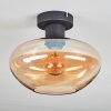 Mertola Deckenleuchte Glas 25 cm Bernsteinfarben, 1-flammig
