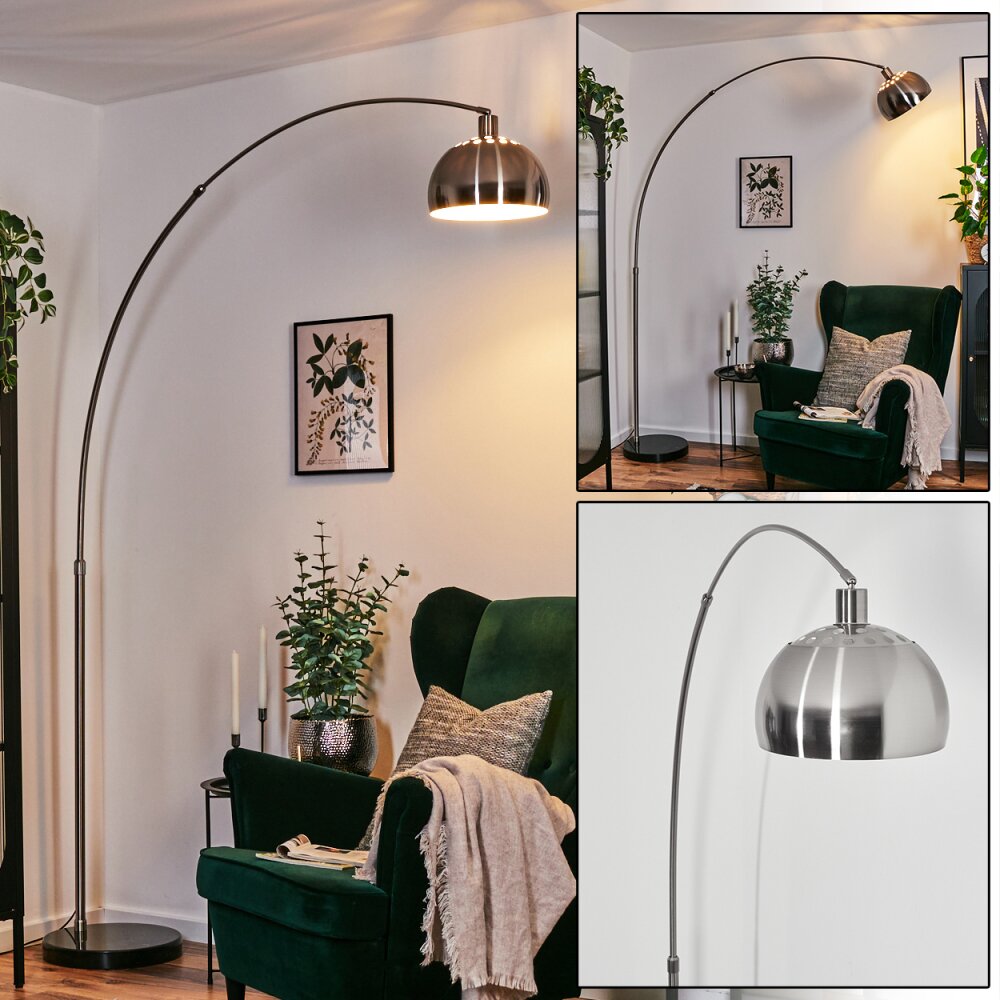 Baloca Stehleuchte 27 cm Nickel-Matt, Schwarz, 1-flammig main product photo