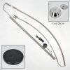 Baloca Stehleuchte 27 cm Nickel-Matt, Schwarz, 1-flammig