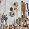 Gastor Wandleuchte Glas 15 cm Gold, Schwarz, 3-flammig
