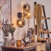 Gastor Wandleuchte Glas 15 cm Gold, Schwarz, 3-flammig