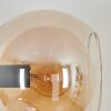 Koyoto Wandleuchte Glas 15 cm Gold, Schwarz, 3-flammig