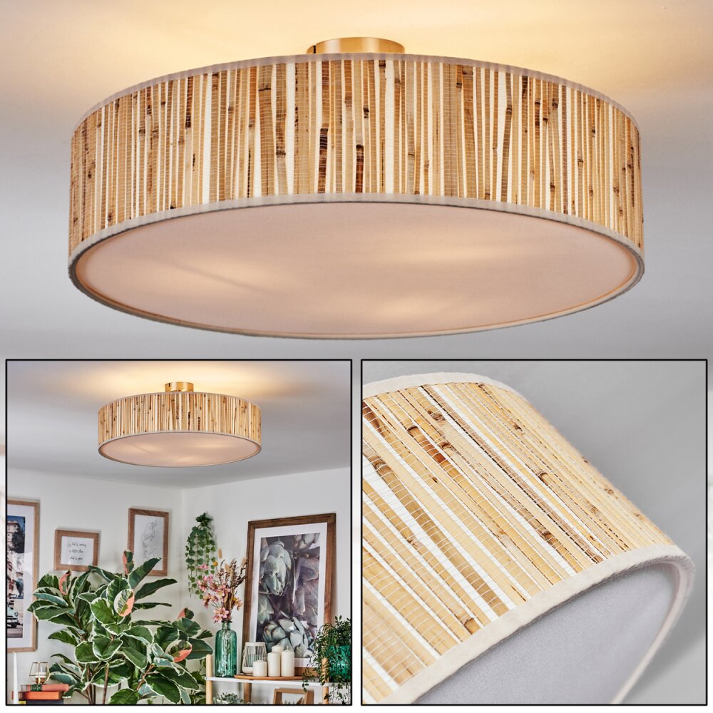 Foggia Deckenleuchte 50 cm Nickel-Matt, 3-flammig main product photo